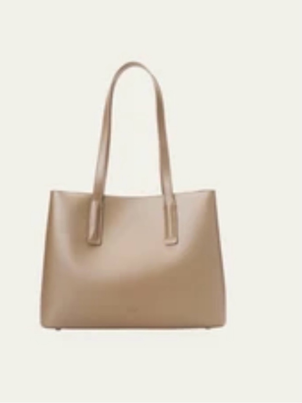 Everyday Structured Tote Bag in Latte